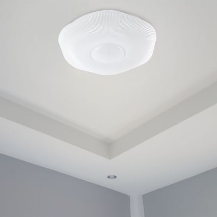LED Dimmable φωτιστικό οροφής LED/60W/230V 3000-6500K 50 cm λευκό + τηλεχειριστήριο