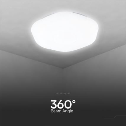 LED Dimmable φωτιστικό οροφής LED/60W/230V 3000-6500K 50 cm λευκό + τηλεχειριστήριο