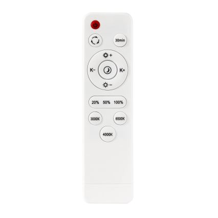 LED Dimmable φωτιστικό οροφής LED/60W/230V 3000-6500K διάμετρος 60 cm λευκό + τηλεχειριστήριο