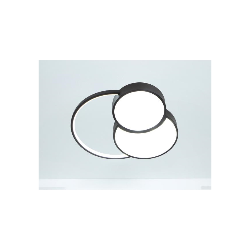LED Dimmable φωτιστικό οροφής LED/60W/230V 3000-6500K μαύρο + τηλεχειριστήριο