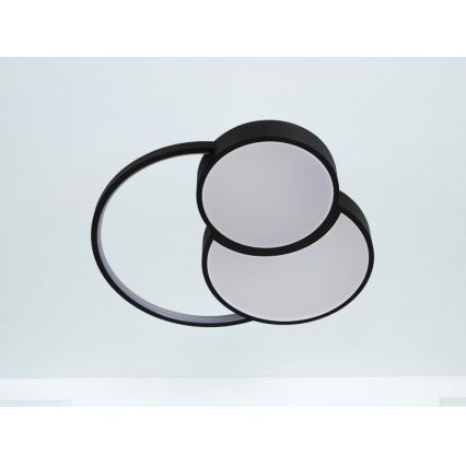 LED Dimmable φωτιστικό οροφής LED/60W/230V 3000-6500K μαύρο + τηλεχειριστήριο