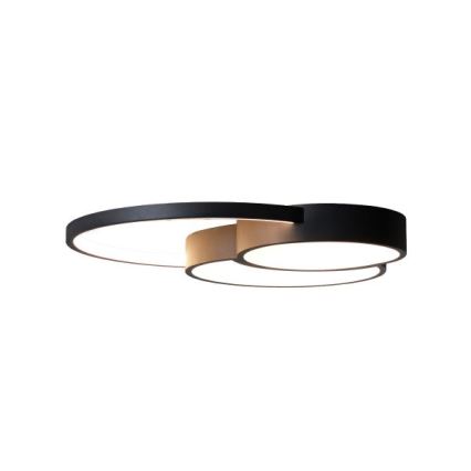 LED Dimmable φωτιστικό οροφής LED/60W/230V 3000-6500K μαύρο + τηλεχειριστήριο