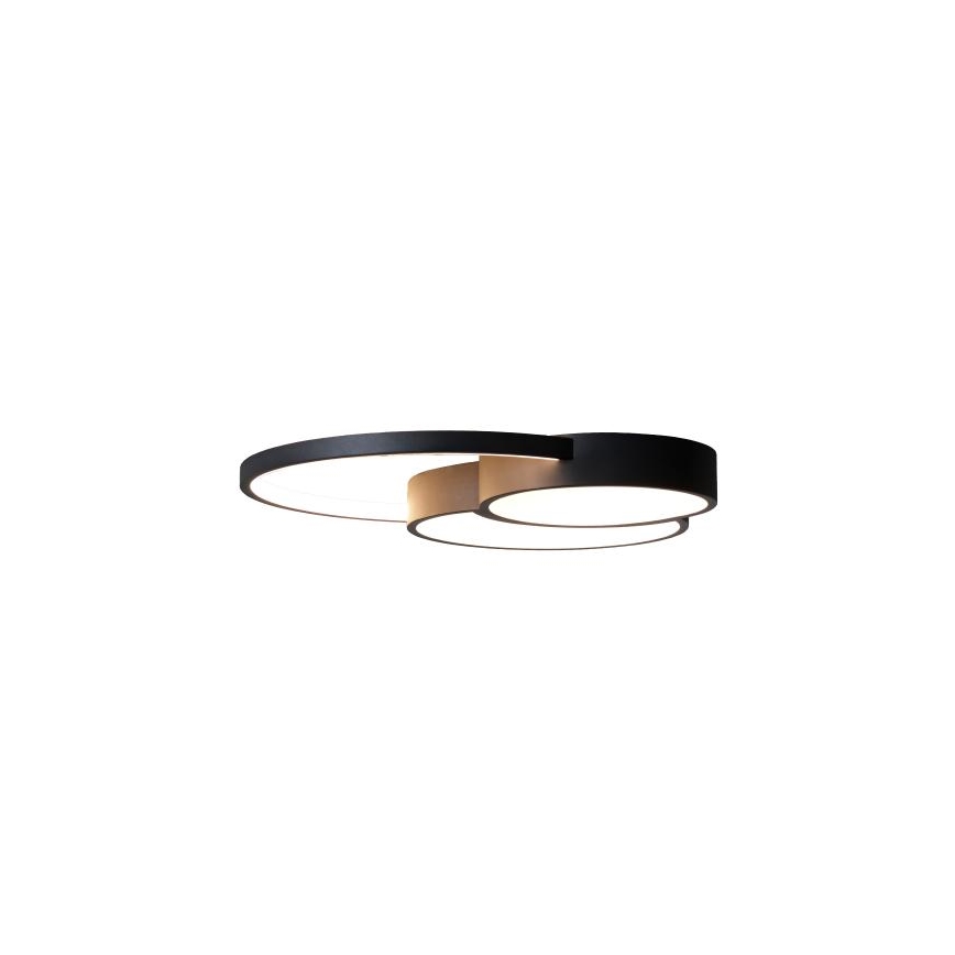 LED Dimmable φωτιστικό οροφής LED/60W/230V 3000-6500K μαύρο + τηλεχειριστήριο