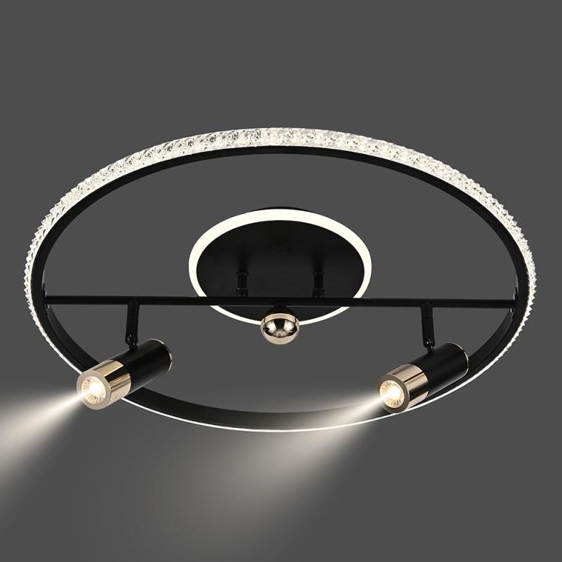 LED Dimmable φωτιστικό οροφής LED/60W/230V 3000-6500K μαύρο + τηλεχειριστήριο