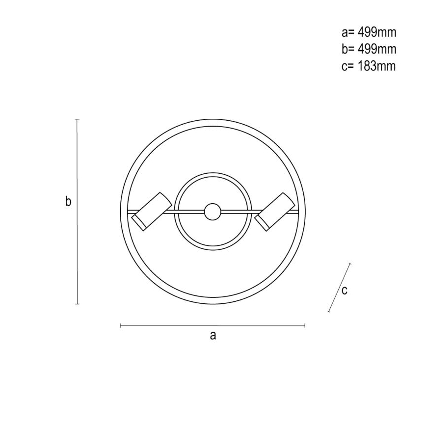 LED Dimmable φωτιστικό οροφής LED/60W/230V 3000-6500K μαύρο + τηλεχειριστήριο