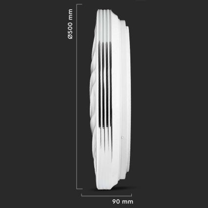 LED Dimmable φωτιστικό οροφής LED/60W/230V 3000K/4000K/6500K + RC