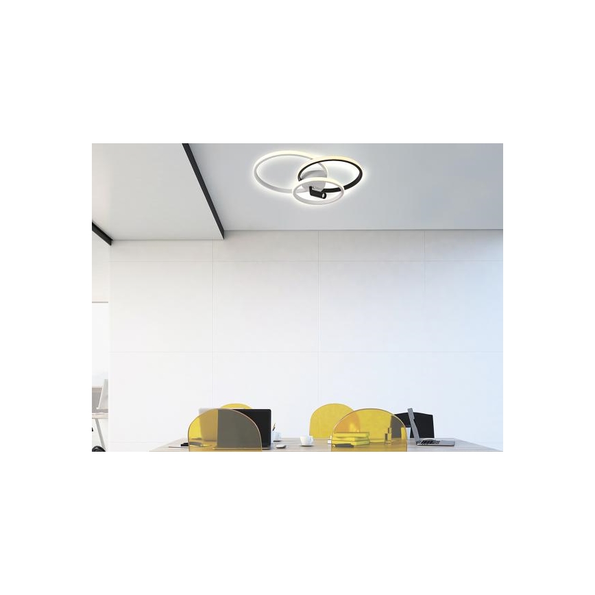 LED Dimmable φωτιστικό οροφής LED/70W/230V 3000-6500K λευκό/μαύρο + τηλεχειριστήριο