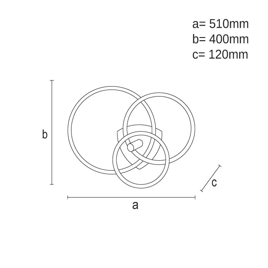 LED Dimmable φωτιστικό οροφής LED/70W/230V 3000-6500K λευκό/μαύρο + τηλεχειριστήριο
