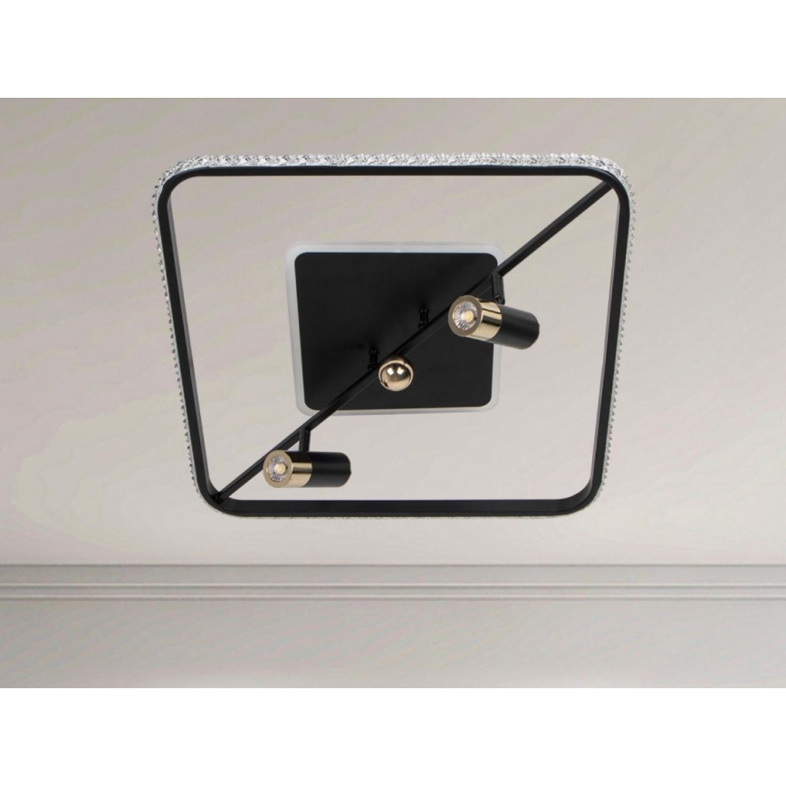 LED Dimmable φωτιστικό οροφής LED/70W/230V 3000-6500K μαύρο + τηλεχειριστήριο