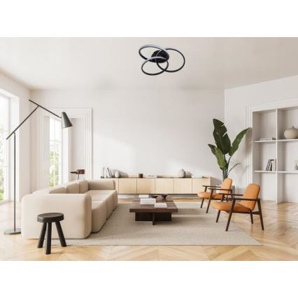 LED Dimmable φωτιστικό οροφής LED/70W/230V 3000-6500K μαύρο + τηλεχειριστήριο
