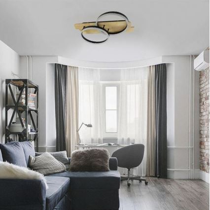 LED Dimmable φωτιστικό οροφής LED/70W/230V 3000-6500K δρυς + τηλεχειριστήριο