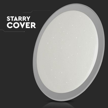 LED Dimmable φωτιστικό οροφής LED/72W/230V 3000-6500K διάμετρος 67 cm λευκό + τηλεχειριστήριο