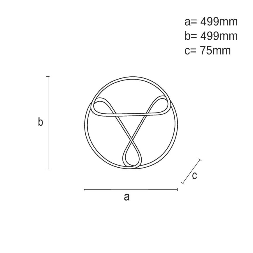 LED Dimmable φωτιστικό οροφής LED/75W/230V 3000-6500K καφέ/μαύρο + τηλεχειριστήριο
