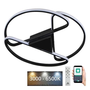 LED Dimmable φωτιστικό οροφής LED/75W/230V 3000-6500K μαύρο + τηλεχειριστήριο