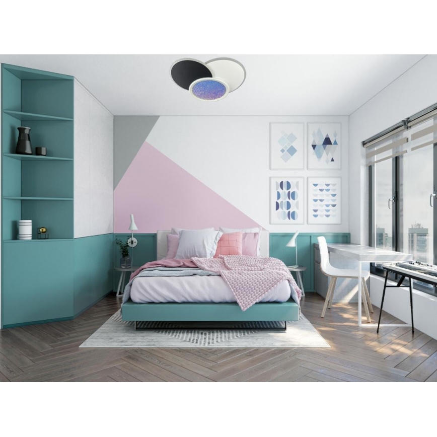 LED Dimmable φωτιστικό οροφής LED/80W/230V 3000-6500K λευκό + τηλεχειριστήριο