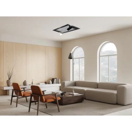 LED Dimmable φωτιστικό οροφής LED/80W/230V 3000-6500K μαύρο + τηλεχειριστήριο
