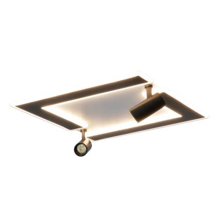 LED Dimmable φωτιστικό οροφής LED/80W/230V 3000-6500K μαύρο + τηλεχειριστήριο