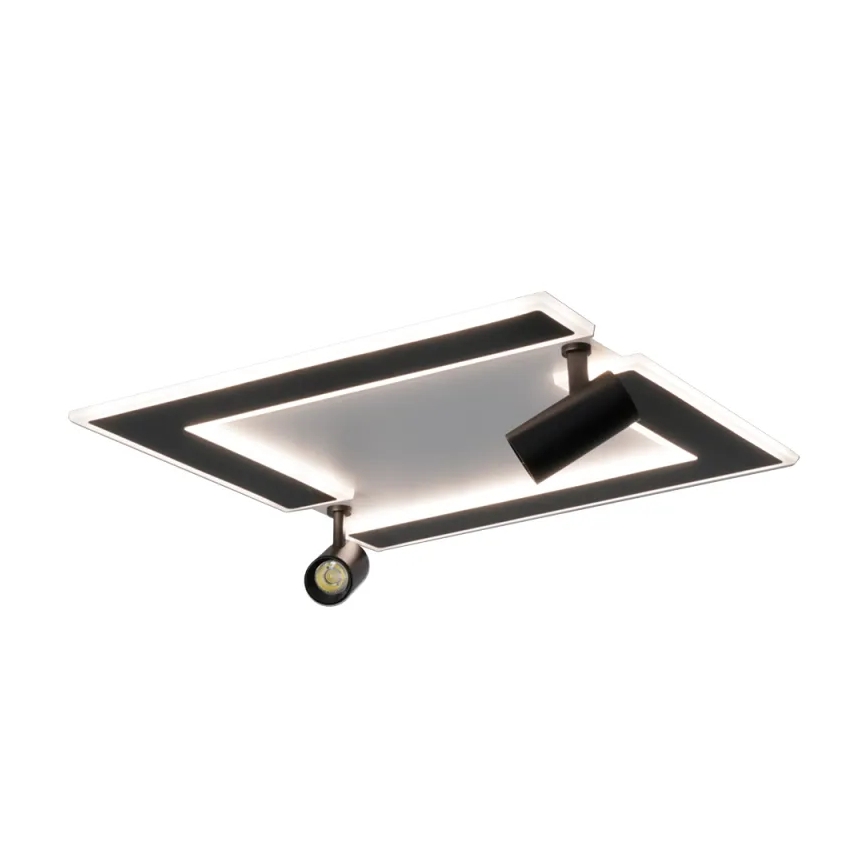 LED Dimmable φωτιστικό οροφής LED/80W/230V 3000-6500K μαύρο + τηλεχειριστήριο