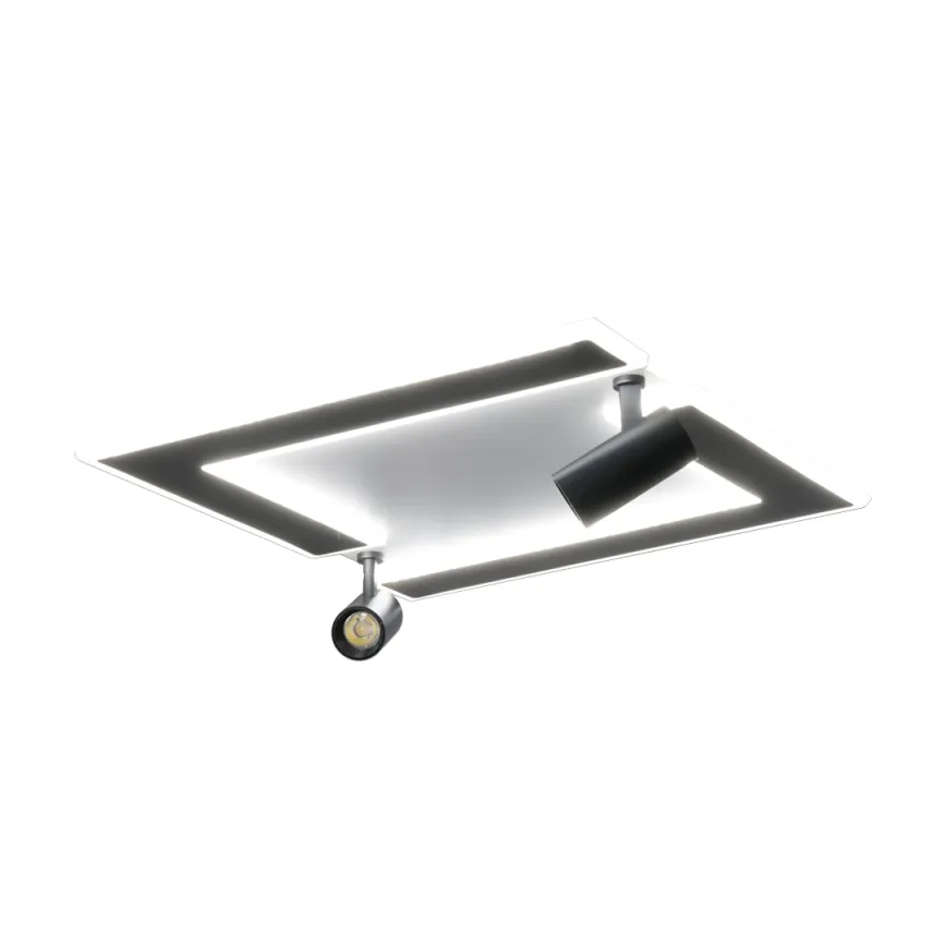 LED Dimmable φωτιστικό οροφής LED/80W/230V 3000-6500K μαύρο + τηλεχειριστήριο