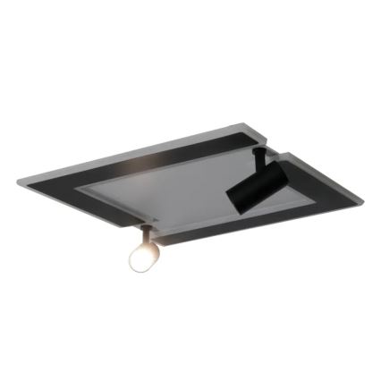 LED Dimmable φωτιστικό οροφής LED/80W/230V 3000-6500K μαύρο + τηλεχειριστήριο