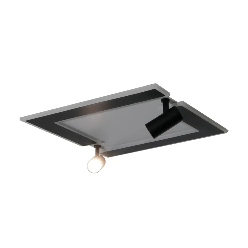 LED Dimmable φωτιστικό οροφής LED/80W/230V 3000-6500K μαύρο + τηλεχειριστήριο