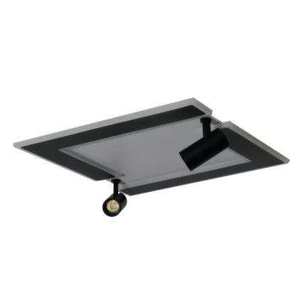 LED Dimmable φωτιστικό οροφής LED/80W/230V 3000-6500K μαύρο + τηλεχειριστήριο