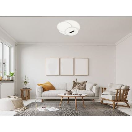 LED Dimmable φωτιστικό οροφής LED/90W/230V 3000-6500K λευκό + τηλεχειριστήριο