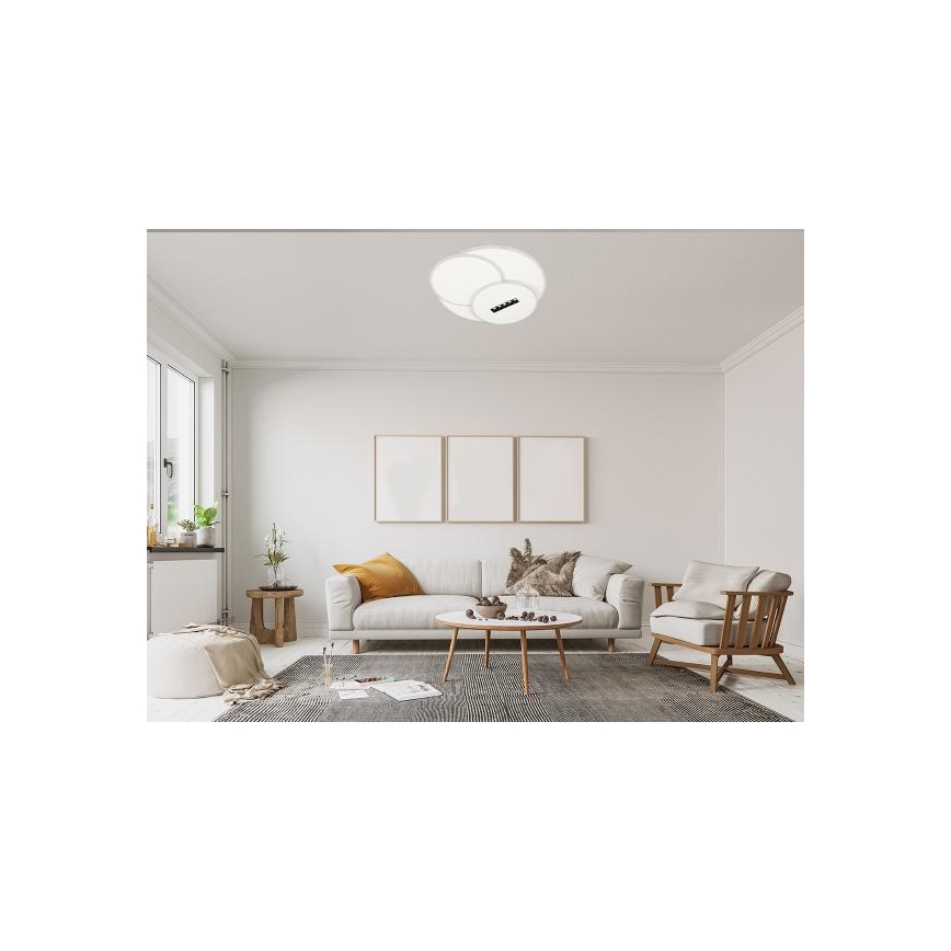 LED Dimmable φωτιστικό οροφής LED/90W/230V 3000-6500K λευκό + τηλεχειριστήριο