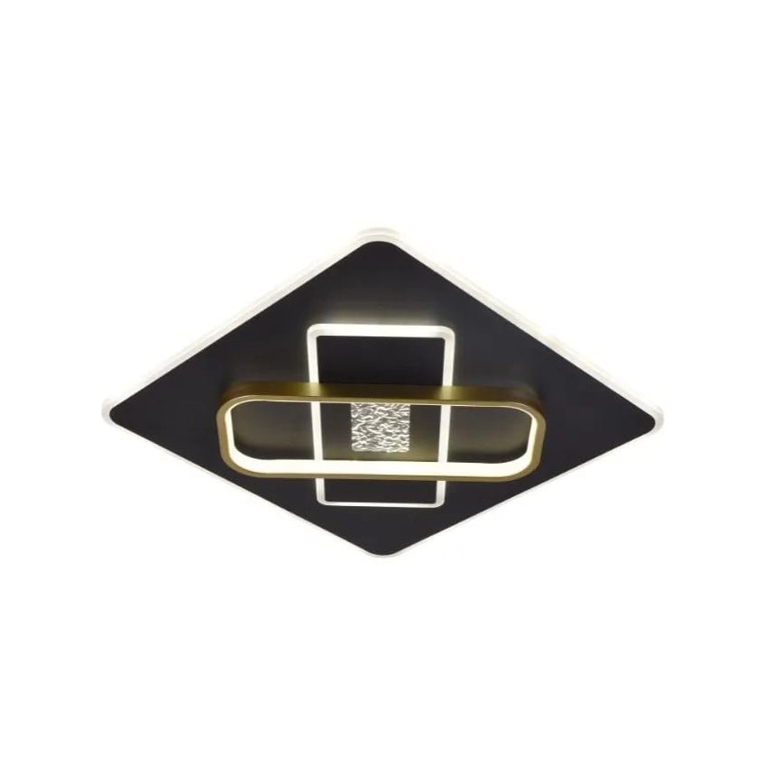 LED Dimmable φωτιστικό οροφής LED/90W/230V 3000-6500K μαύρο + τηλεχειριστήριο