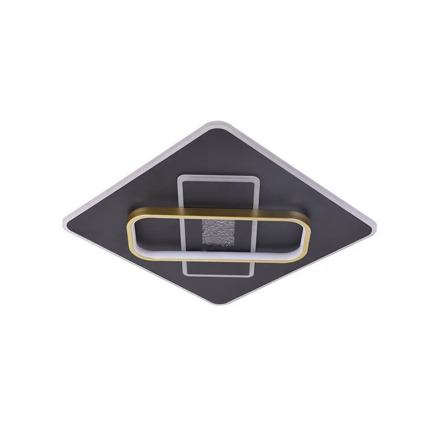 LED Dimmable φωτιστικό οροφής LED/90W/230V 3000-6500K μαύρο + τηλεχειριστήριο