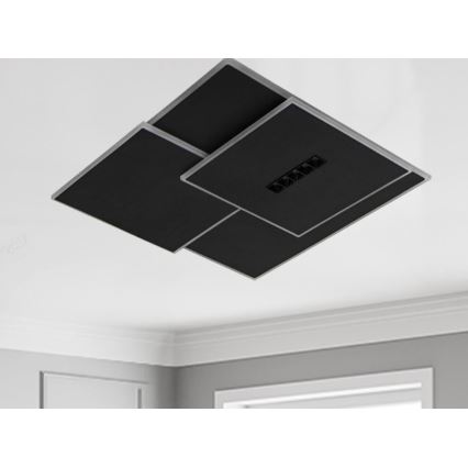 LED Dimmable φωτιστικό οροφής LED/95W/230V 3000-6500K μαύρο + τηλεχειριστήριο