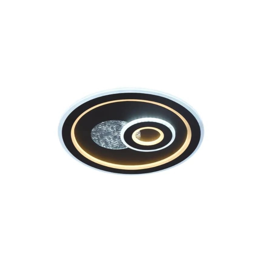 LED Dimmable φωτιστικό οροφής LED/95W/230V 3000-6500K μαύρο + τηλεχειριστήριο