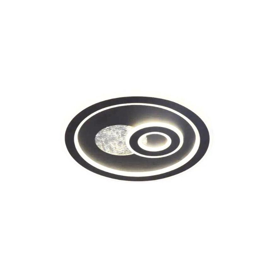 LED Dimmable φωτιστικό οροφής LED/95W/230V 3000-6500K μαύρο + τηλεχειριστήριο