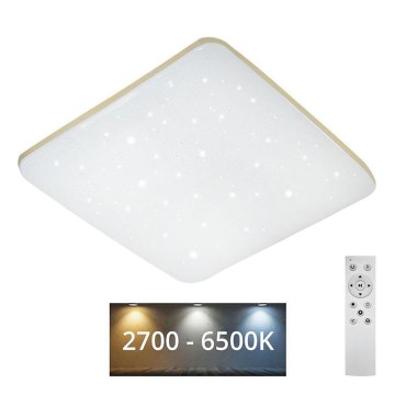 LED Dimmable φωτιστικό οροφής MANA LED/60W/230V 2700-6500K 53x53 cm + τηλεχειριστήριο