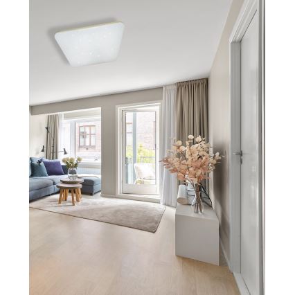 LED Dimmable φωτιστικό οροφής MANA LED/60W/230V 2700-6500K 53x53 cm + τηλεχειριστήριο