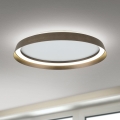 LED Dimmable φωτιστικό οροφής MANTA LED/38W/230V 2700/3000/4000K διάμετρος 45 cm καφέ