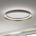 LED Dimmable φωτιστικό οροφής MANTA LED/38W/230V 2700/3000/4000K διάμετρος 45 cm καφέ