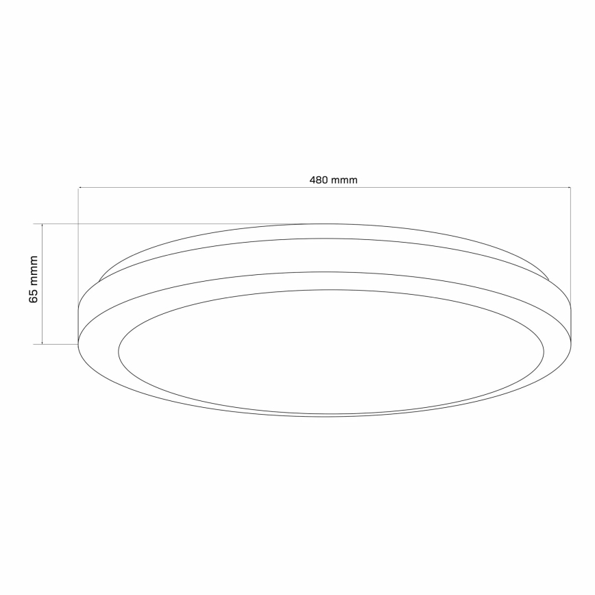 Φωτιστικό οροφής μπάνιου dimming LED MARIAN LED/72W/230V διάμετρος 48 cm 3000-6000K IP44 + τηλεχειριστήριο
