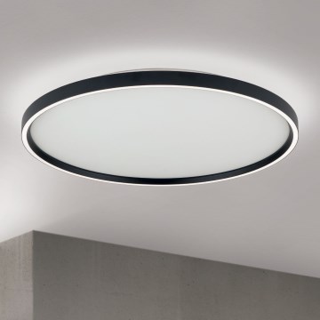 LED Dimmable φωτιστικό οροφής MASCA LED/47W/230V 2700/3350/4000K διάμετρος 60 cm μαύρο