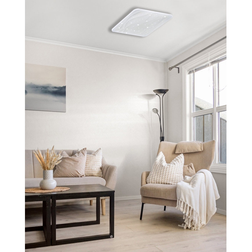 LED Dimmable φωτιστικό οροφής NERIS LED/36W/230V 2700-6500K 43x43 cm + τηλεχειριστήριο
