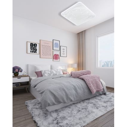 LED Dimmable φωτιστικό οροφής NERIS LED/36W/230V 2700-6500K 43x43 cm + τηλεχειριστήριο