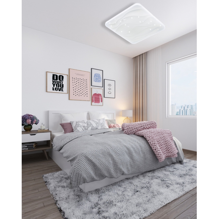 LED Dimmable φωτιστικό οροφής NERIS LED/36W/230V 2700-6500K 43x43 cm + τηλεχειριστήριο