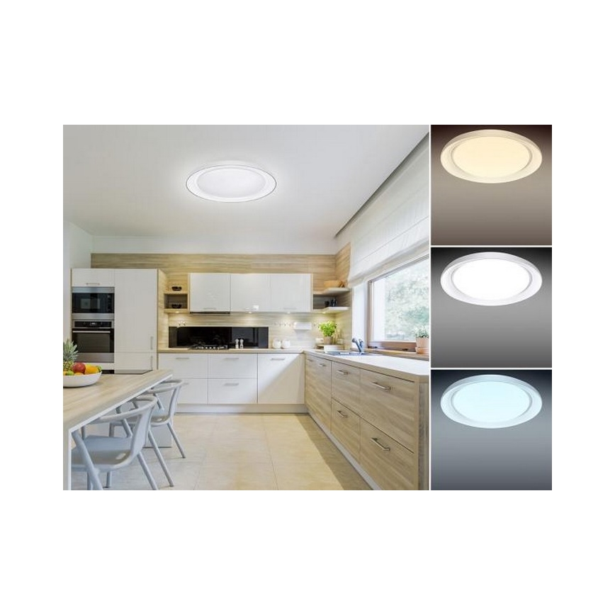 LED Dimmable φωτιστικό οροφής OPAL LED/24W/230V + τηλεχειριστήριο