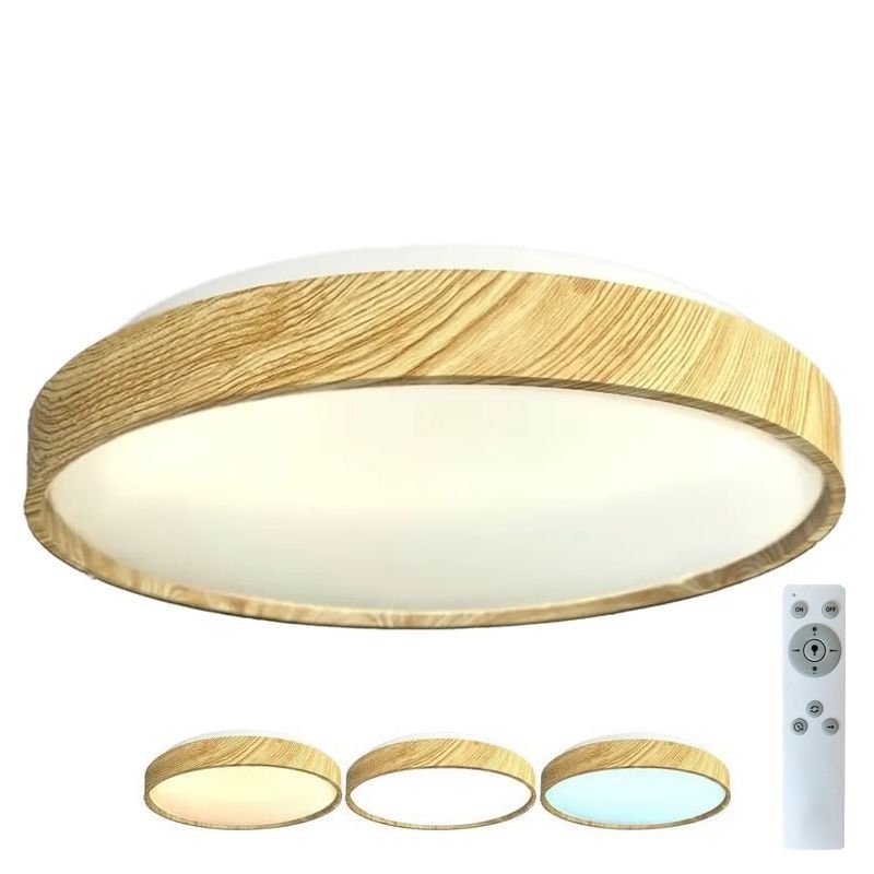 LED Dimmable φωτιστικό οροφής OPAL LED/48W/230V 3000-6500K διάμετρος 49,9 cm + τηλεχειριστήριο