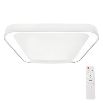 LED Dimmable φωτιστικό οροφής QUADRO LED/66W/230V 3000-6000K λευκό + τηλεχειριστήριο