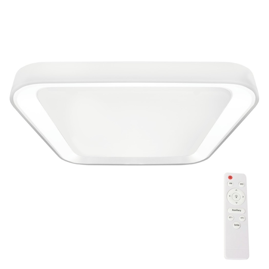 LED Dimmable φωτιστικό οροφής QUADRO LED/66W/230V 3000-6000K λευκό + τηλεχειριστήριο