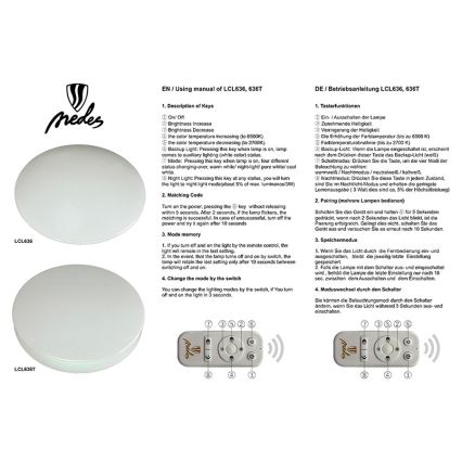 LED Dimmable φωτιστικό οροφής STARS LED/65W/230V