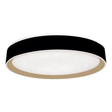 LED Dimmable φωτιστικό οροφής με φωνητικό έλεγχο OPAL LED/48W/230V 2700-6500K μαύρο + τηλεχειριστήριο