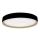 LED Dimmable φωτιστικό οροφής με φωνητικό έλεγχο OPAL LED/48W/230V 2700-6500K μαύρο + τηλεχειριστήριο