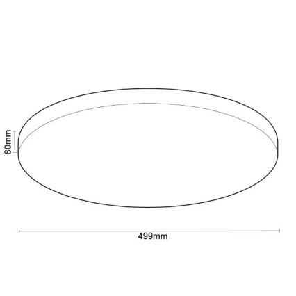 LED Dimmable φωτιστικό οροφής με φωνητικό έλεγχο OPAL LED/48W/230V 2700-6500K λευκό + τηλεχειριστήριο